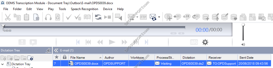 Dictation Routing via Email FTP 22