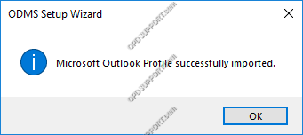 Email setup Outlook import