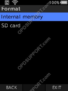 Formatting the memory card 3