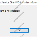 ICA Client is not installed