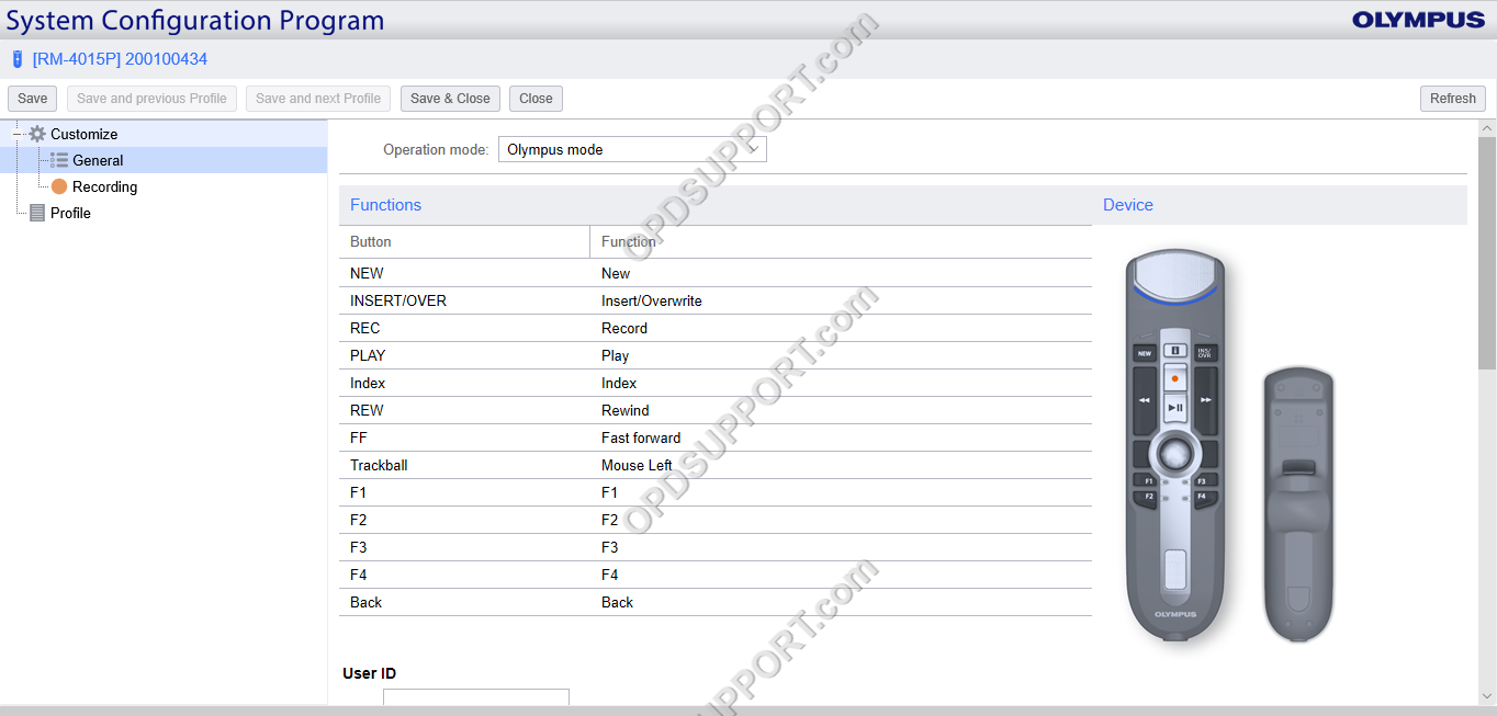 Managing devices in the SCP 5