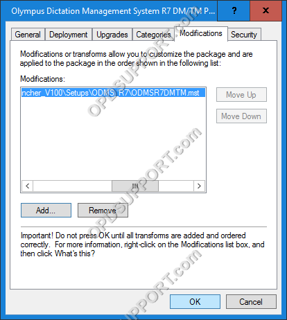 ODMS Client Workgroup Installation guide 15