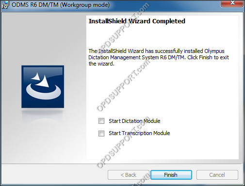 ODMS client workgroup installation 12