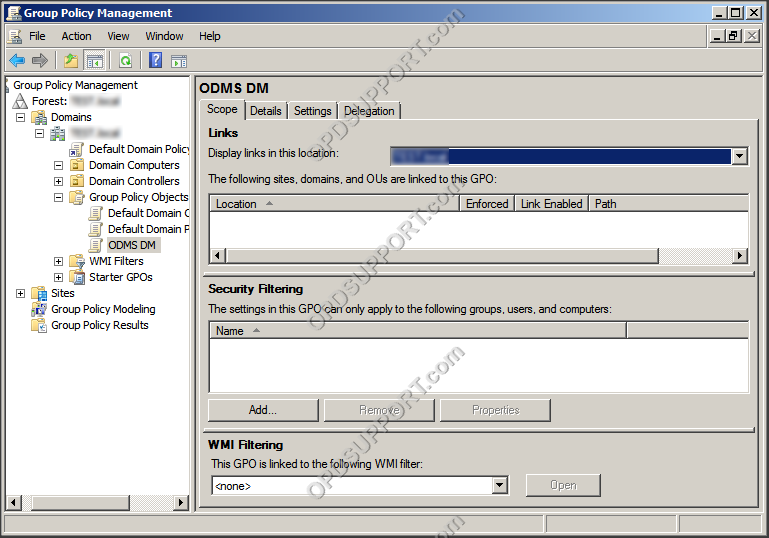 ODMS client workgroup installation 20