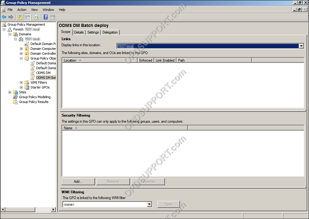 ODMS client workgroup installation 31