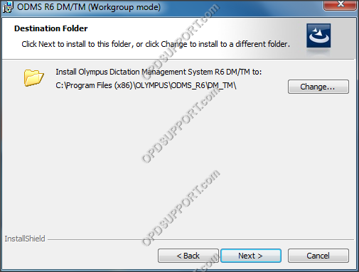 ODMS client workgroup installation 7