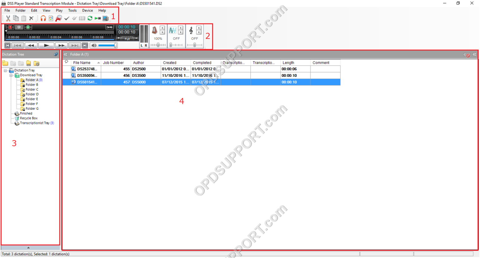 Quick Start Guide for Typists Professional Audio Support