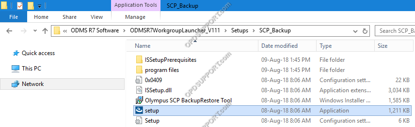SCP backup installation 1