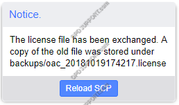 Update SCP license 5