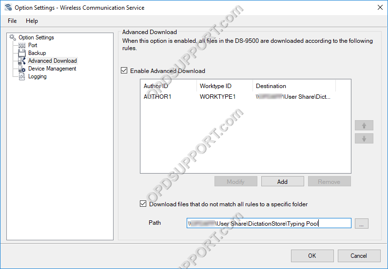 WCS Advanced Downloadblur