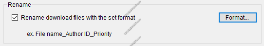 Wireless Download Rename format