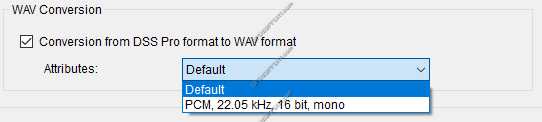 Wireless Download Wav conversion option
