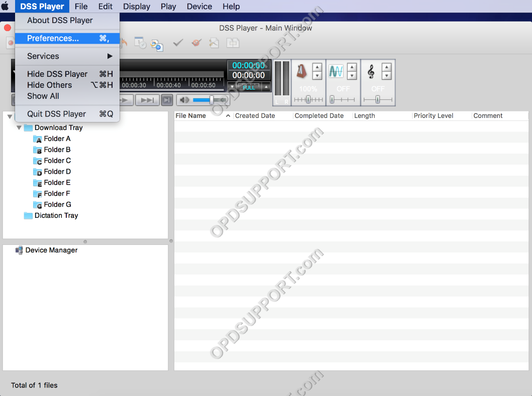 configure dss player for mac 1