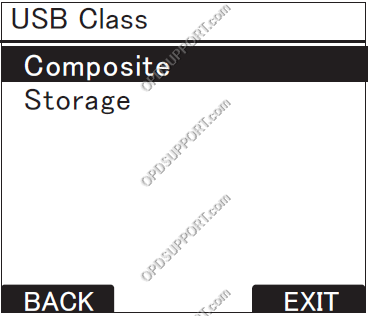 how to change the usb class usb class