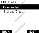 how to change the usb class usb ds 5500