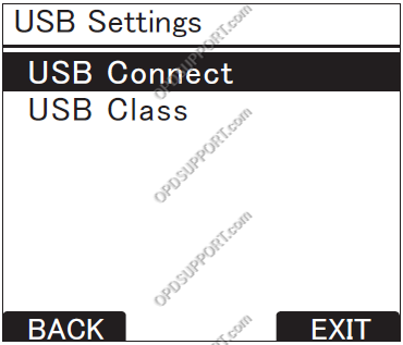 how to change the usb class usb settings