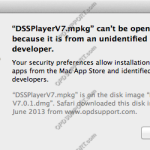 Installer can’t be opened because it is from an unidentified developer