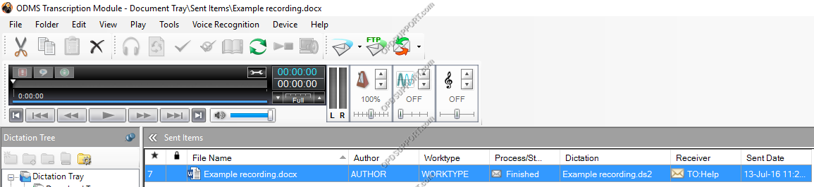 set up transcription module to load a word processor 13