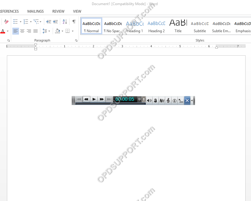 set up transcription module to load a word processor 3b