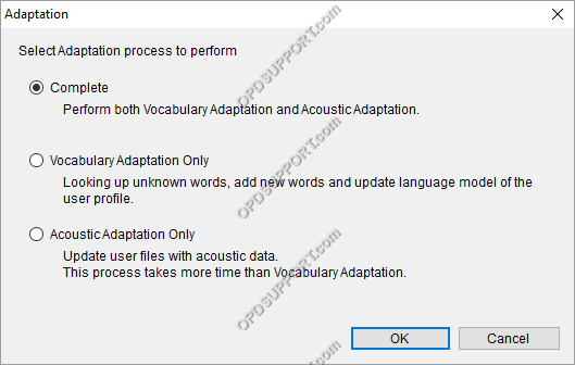 speech recognition adaptation 4