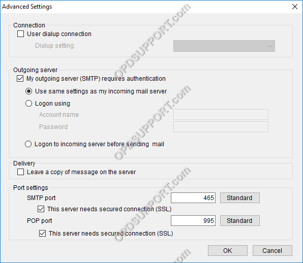 web email settings for major email providers 12